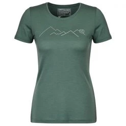 Ortovox 185 MERINO MOUNTAIN TS W Frauen - Funktionsshirt Green Forest