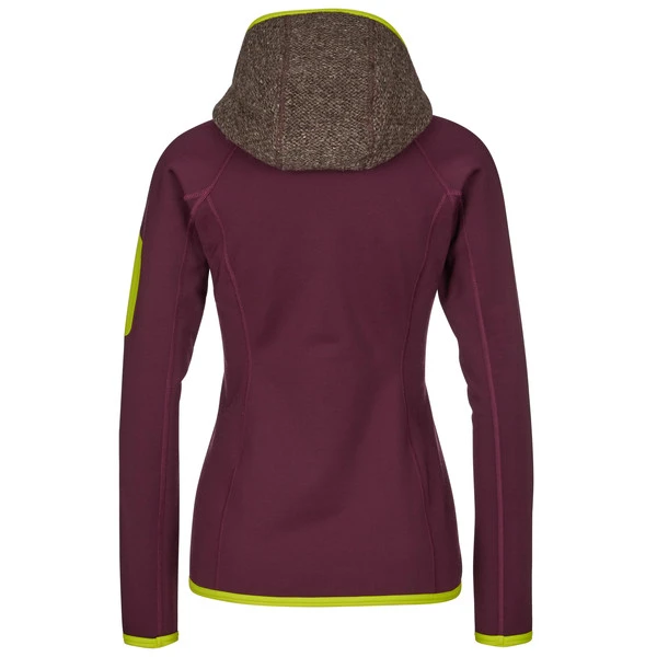 Ortovox FLEECE PLUS CLASSIC KNIT HDY W Frauen - Fleecejacke Dark Wine 2 Ortovox FLEECE PLUS CLASSIC KNIT HDY W Frauen - Fleecejacke Dark Wine – Bild 2