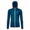 Ortovox FLEECE HOODY W Frauen - Fleecejacke Petrol Blue