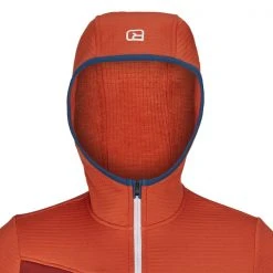 Ortovox FLEECE GRID HOODY M Männer - Fleecejacke Desert Orange -Tierra Bekleidung Geschaft 5637859416 f fleece grid hoody m ortovox 24